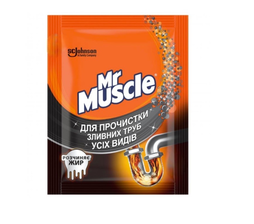 Засіб для прочистки труб MR.MUSCLE, 70 г, гранули